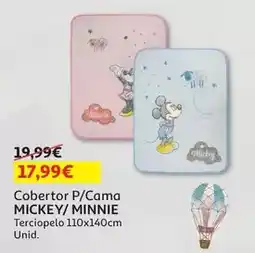 Auchan Mickey - cobertor cama 110x140cm . terciopelo promoção