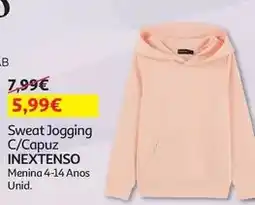 Auchan Inextenso - sweat jogging c/capuz promoção