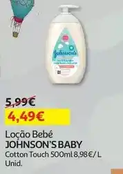 Auchan Johnson's baby - loção bebe promoção