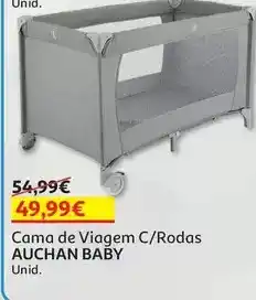 Auchan Auchan baby - cama de viagem c/rodas promoção