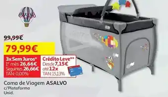 Auchan Asalvo - cama de viagem promoção