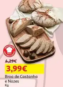 Auchan Broa de castanha e nozes promoção