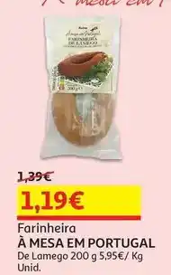 Auchan À mesa em portugal - farinheira promoção