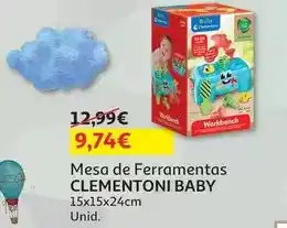 Auchan Clementoni baby - mesa de ferramentas promoção