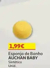 Auchan Auchan baby - esponja de banho promoção