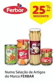 Auchan Ferbar - pickles :em vinagre 345(180)g promoção