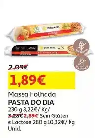 Auchan Pasta do dia - massa folhada:230 gr promoção