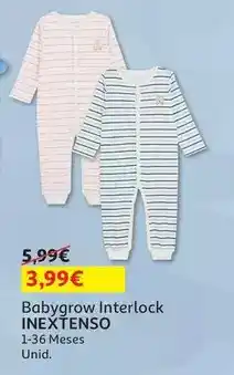 Auchan Inextenso - babygrow interlock promoção