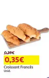 Auchan Croissant francês:pronto a cozer un promoção