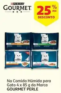 Auchan Purina - comida húmida gato gourmet perle c/molho 4x85gr 12047971 promoção