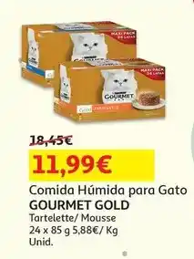 Auchan Purina - comida húm gato gourmet gold tartelette 24x85gr 12433541 promoção