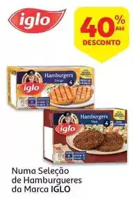 Auchan Iglo - hamburgueres:vaca s/ glúten 4 un. 320g promoção