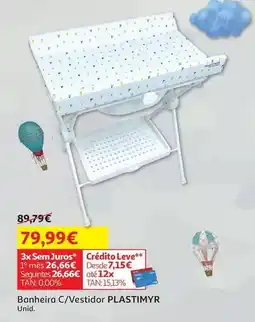 Auchan Plastimyr - banheira c/vestidor promoção