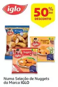 Auchan Iglo - nuggets:frango 18 un. 375g promoção