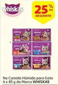 Auchan Whiskas - comida húmida gato tasty mix chef 4x85 promoção