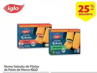 Auchan Iglo - filetes de peixe:c/ espinafres msc 3un 300g promoção