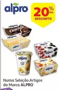 Auchan Alpro - yofu:natural sem açúcar 400g promoção