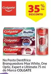 Auchan Colgate - pasta de dentes :branqueador max white 75 ml promoção