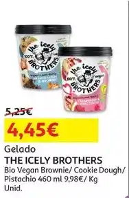 Auchan The icely brothers - gelado :vegan brownie bio 460ml promoção