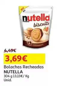 Auchan Nutella - bolachas recheadas promoção