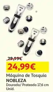 Auchan Nobleza - máquina de tosquia dourada 17.6cm tb004222 promoção