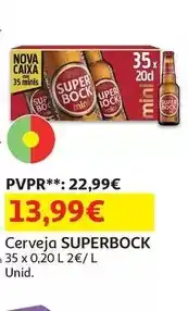 Auchan Super bock - cerveja promoção