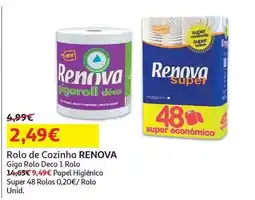 Auchan Renova - papel higiénico :super 48 r promoção