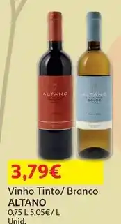 Auchan Altano - vinho tinto :douro 0.75 l promoção