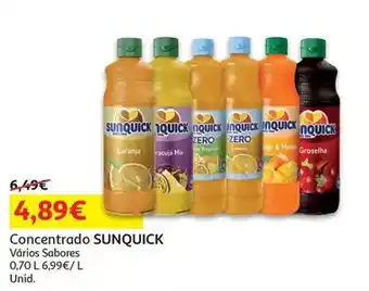 Auchan Sunquick - concentrado :laranja & manga 0.70l promoção