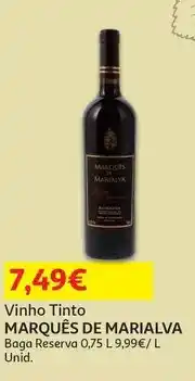 Auchan Marques de marialva - vinho tinto promoção