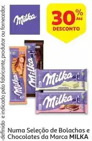 Auchan Milka - numa selecao de bolachas e chocolates da marca promoção