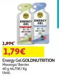 Auchan Goldnutrition - energy gel :morango-lima 40 g promoção