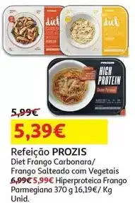 Auchan Prozis - refeição diet:frango carbonara 280g promoção