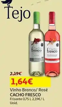 Auchan Cacho fresco - vinho branco :frisante 0.75 l promoção