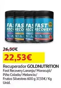 Auchan Goldnutrition - recuperador :fast recovery laranja 600 g promoção