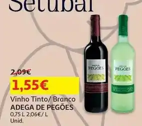 Auchan Adega de pegões - vinho tinto :setúbal 0.75 l promoção