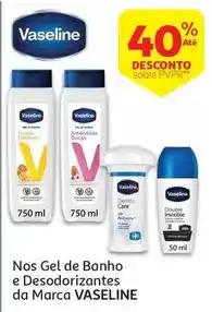 Auchan Vaseline - gel banho :camomila e mel 1000ml promoção