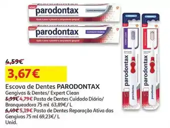 Auchan Parodontax - pasta de dentes :cuidado diário 75ml promoção