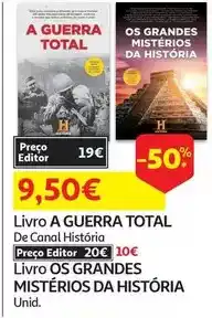 Auchan Livro a guerra total:canal história promoção