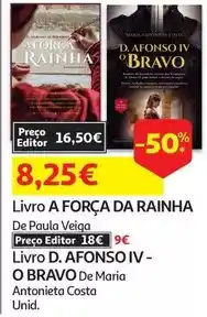 Auchan Livro a força da rainha :de paula veiga promoção