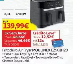 Auchan Moulinex - fritadeira air fryer ez901h20 promoção