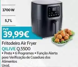 Auchan Qilive - fritadeira air fryer q.5500 promoção