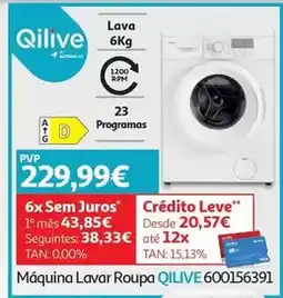 Auchan Qilive - maquina lavar roupa 600156391 promoção