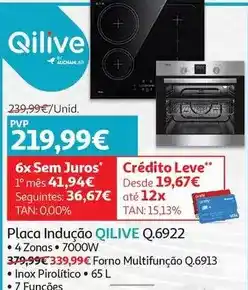 Auchan Qilive - placa indução qilive promoção