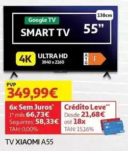 Auchan Xiaomi - tv a55 promoção