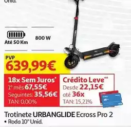 Auchan Urbanglide - trotinete ecross pro 2 promoção