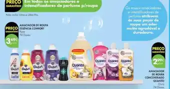 Pingo Doce Comfort - amaciador de roupa concentrado promoção