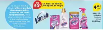 Pingo Doce Vanish - en todos os adultivos p/maquina da roupa promoção