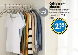 TEDi Cabides em plástico promoção