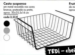 TEDi Cesto suspenso promoção